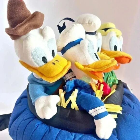 Disney Store Donald Duck 65th Anniversary Bean Bag Set Plush 65 Feisty Years! - Picture 4 of 16